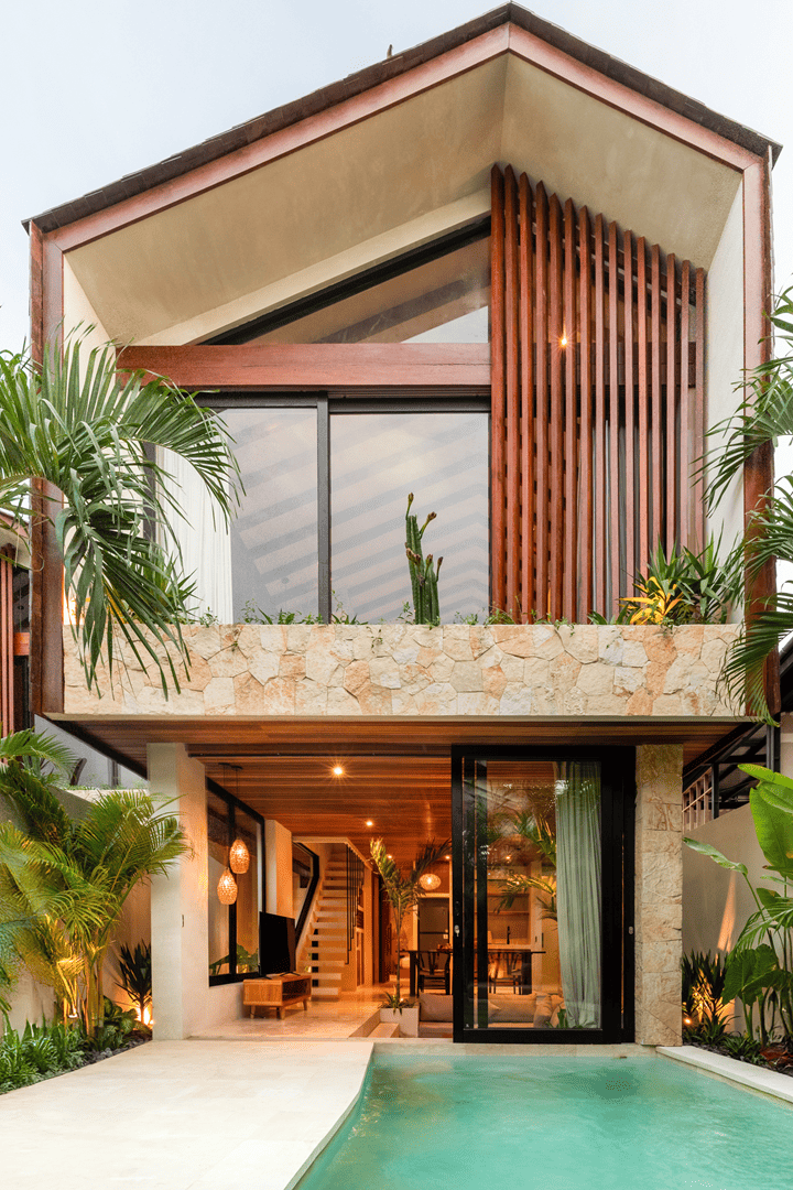 Small villa exterior